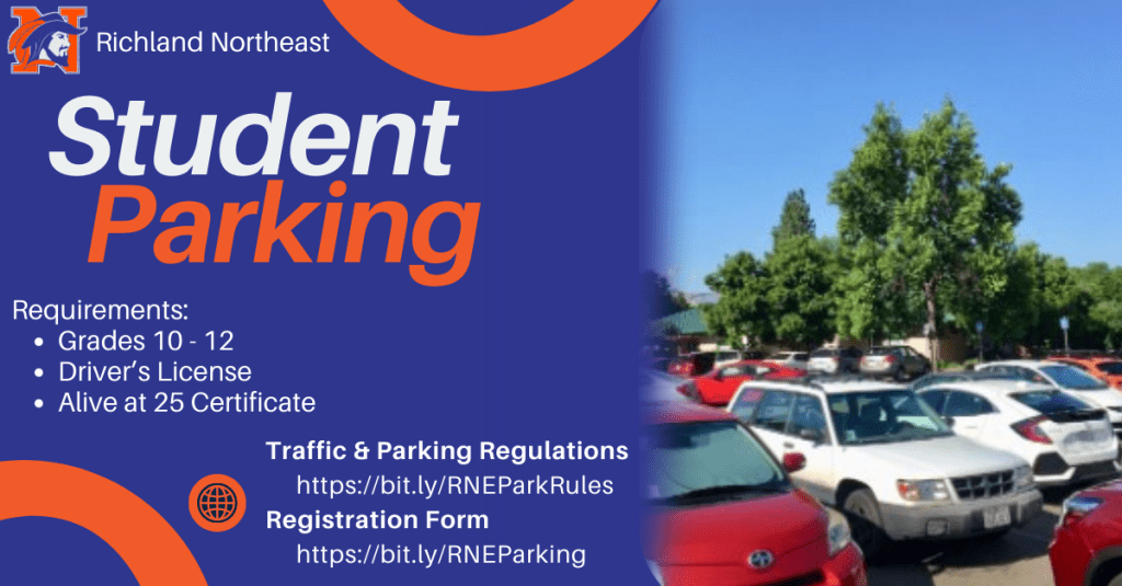 Student Parking flyer