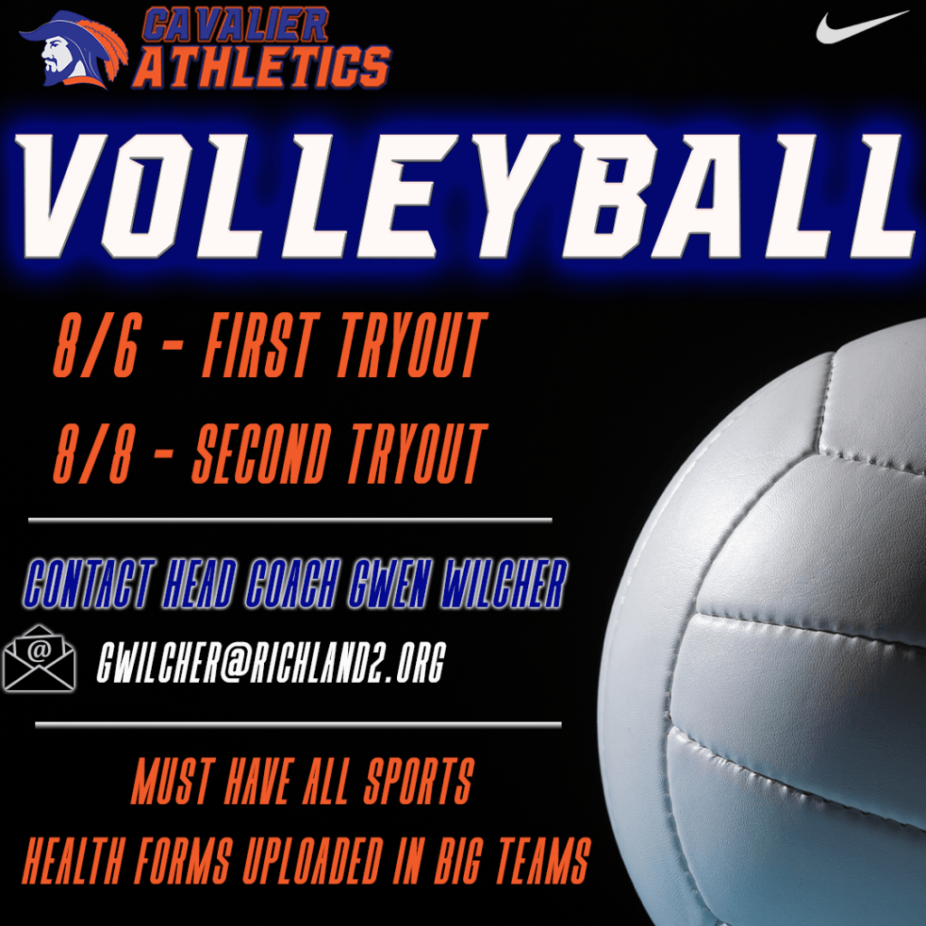 volleyball tryout flyer