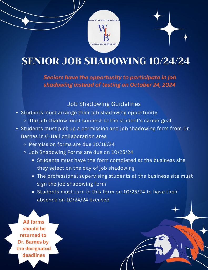 job shadow flyer