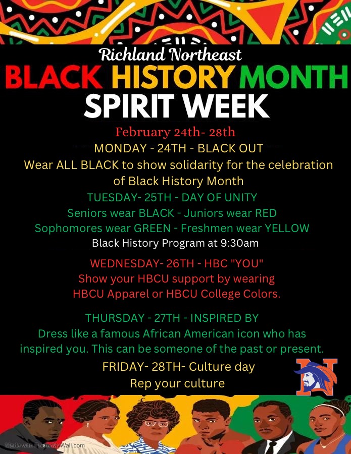 spirit week flyer