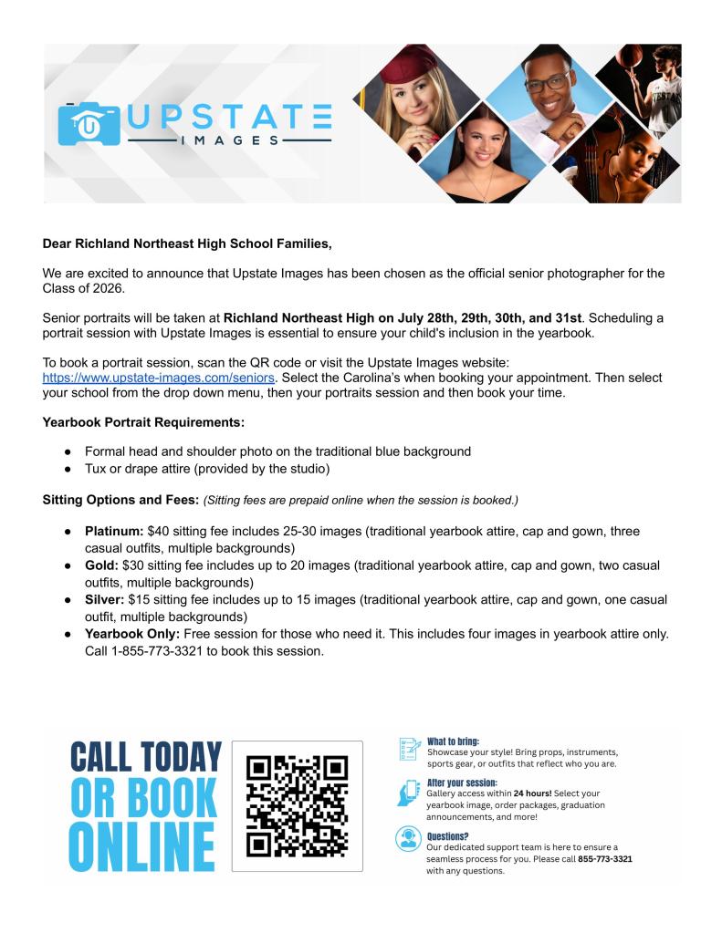 senior portrait flyer