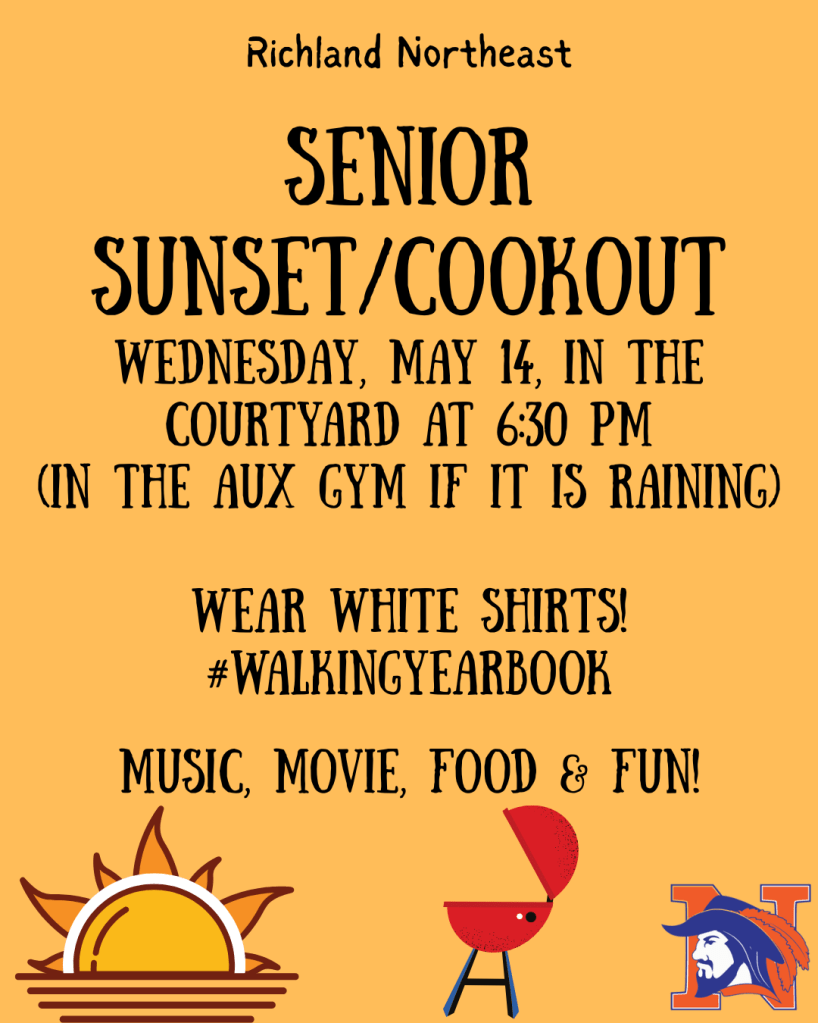 senior cookout flyer